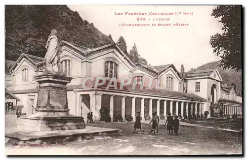 Cartes postales Luchon L&#39Etablishment et Statue d&#39Etigny