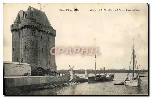 Cartes postales Saint Servan Tour Solidor Bateaux