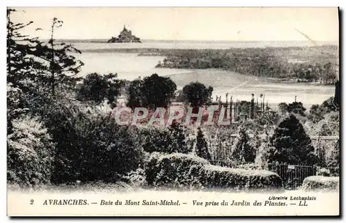 Cartes postales Avranches Baie du Mont Saint Michel Vue Prise du Jardin des Plantes