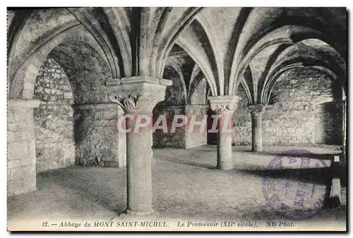 Ansichtskarte AK Le Mont Saint Michel Le Promenoir