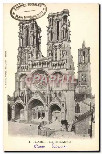 Cartes postales Laon La Cathedrale