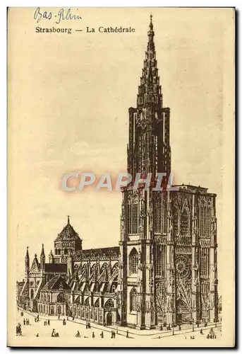 Cartes postales Strasbourg La Cathedrale