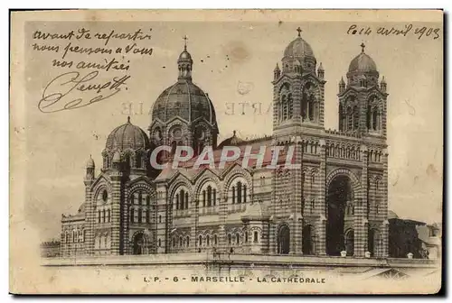 Cartes postales Marseille La Cathedrale