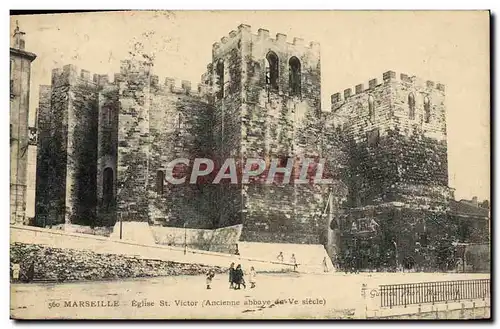 Ansichtskarte AK Marseille Eglise St Victor Ancienne abbaye