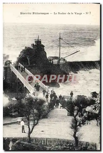 Cartes postales Biarritz Pittoresque Le Rocher de la Vierge