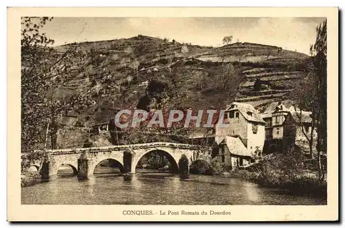 Ansichtskarte AK Conques Le Pont Romain du Dourdon