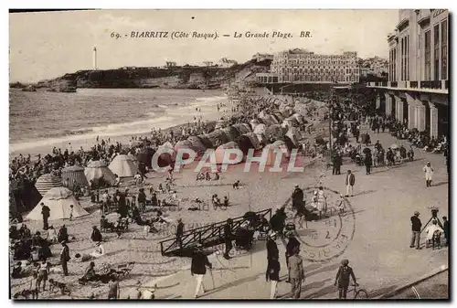 Cartes postales Biarritz La Grande Plage