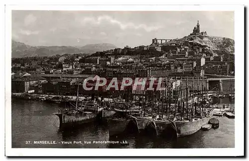 Ansichtskarte AK Marseille Vieux port Vue panoramique Bateaux