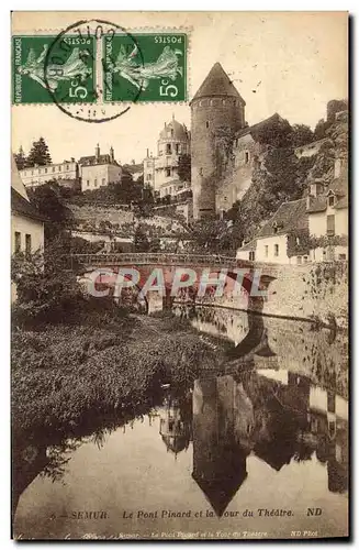 Cartes postales Semur Le Pont Plnard et la Tour du Theatre