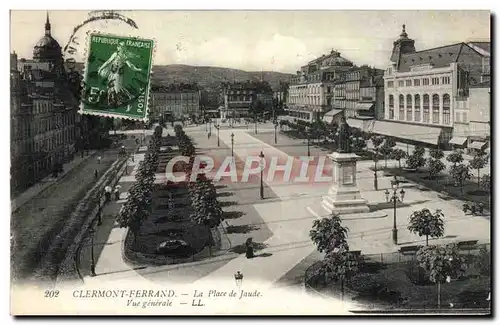 Cartes postales Clermont Ferrand La Place de Jaude Vue generale