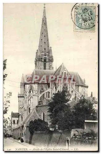 Ansichtskarte AK Nantes Abside de L&#39Eglise Saint Clement