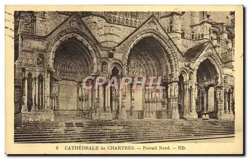 Ansichtskarte AK Cathedrale de Chartres Portail Nord