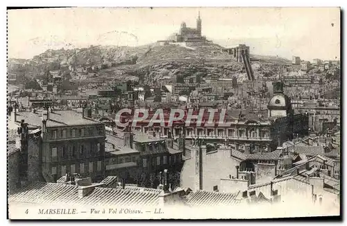 Cartes postales Marseille Vue a Vol d&#39Oiseau