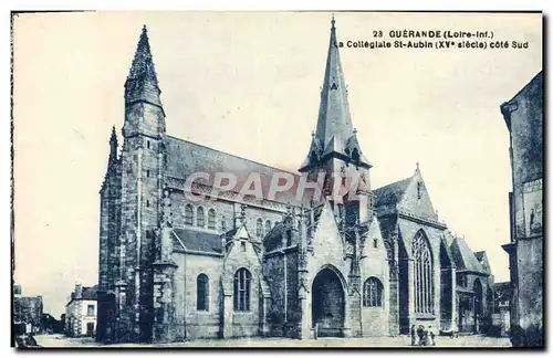 Ansichtskarte AK Guerande La Collegiale St Aubin