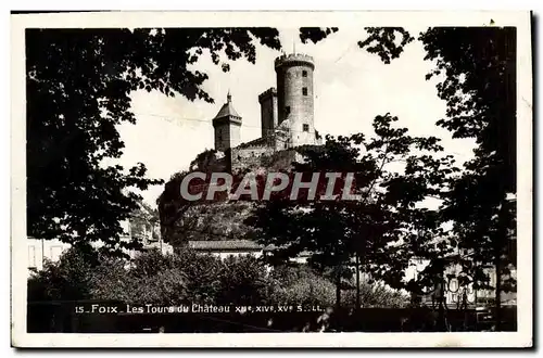 Ansichtskarte AK Foix Les Tours du Chateau