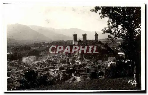 Ansichtskarte AK Foix Vue sur la ville Le Chateau