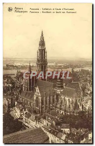 Cartes postales Anvers Panorama Cathedrale et Coude d&#39Austruweel