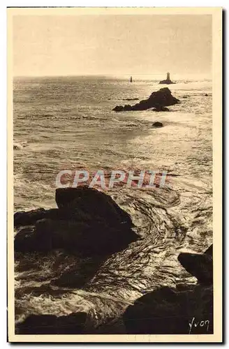 Ansichtskarte AK Pointe Du Raz De Sein L&#39Eperon du Raz et le Phare de la vieille