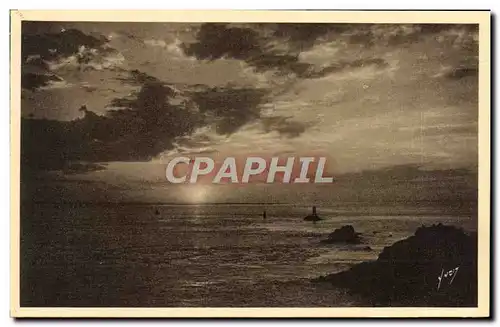 Cartes postales Pointe Du Raz De Sein Coucher de Soleil sur I'lle de Sein