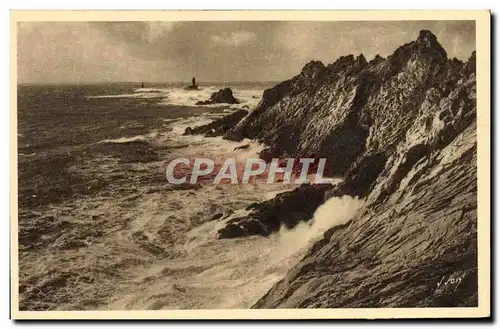 Cartes postales Pointe Du Raz De Sein L&#39Eperon par Grosse Mer