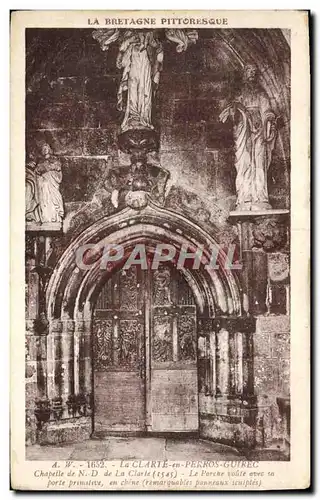 Cartes postales Perros Guirec Chapelle de Notre Dame La Clarte