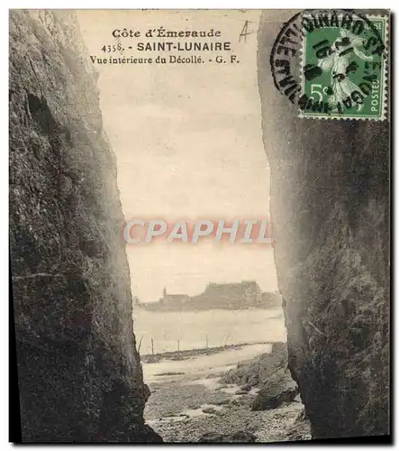 Cartes postales Saint Lunaire Vue Interieure du Decolle