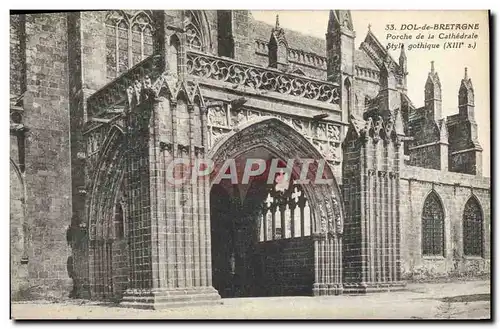 Cartes postales Dol de Bretagne Porche de la Cathedrale