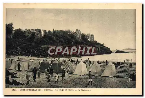 Cartes postales Dinard La Plage et Pointe de la Malouine