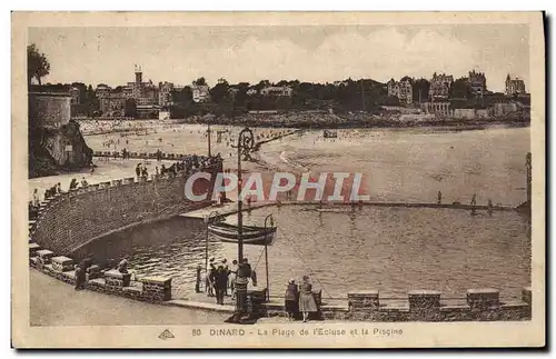 Cartes postales Dinard La Plage de L&#39Ecluse et la Piscine