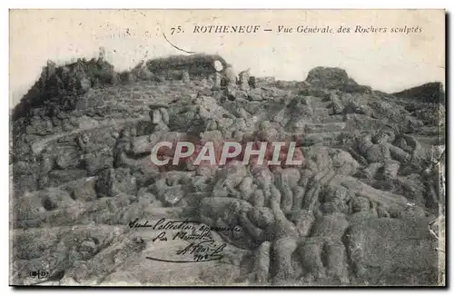 Cartes postales Rotheneuf Vue Generale des Rochers Sculptes