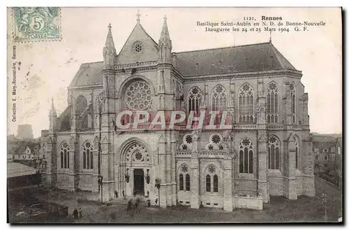 Ansichtskarte AK Rennes Basilique Saint Aubin en Notre Dame de Bonne Nouvelle