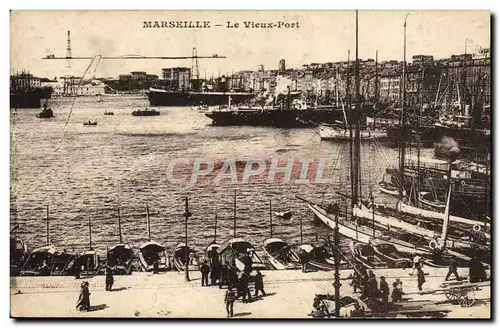 Cartes postales Marseille Le Vieux Port Bateaux