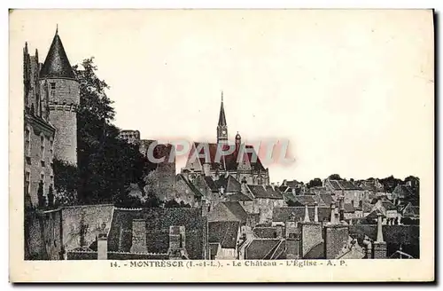 Cartes postales Montresor Le Chateau L&#39eglise