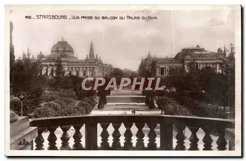 Ansichtskarte AK Strasbourg Vue Prise Du Balcon Du Palais Du Rhin