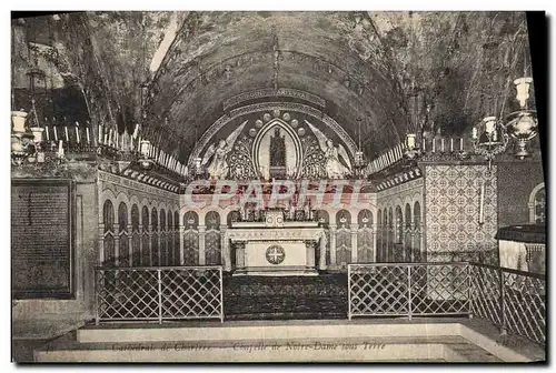 Ansichtskarte AK Chartres Cathedrale Chapelle de Notre Dame sous Terre