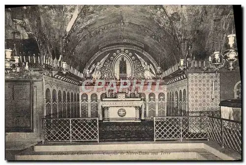 Cartes postales Chartres Cathedrale Chapelle de Notre Dame sous Terre