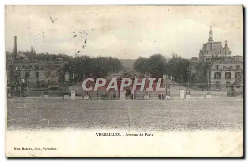 Cartes postales Versailles Avenue de Paris