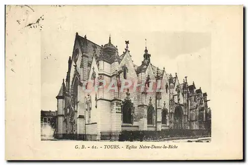 Cartes postales Tours Eglise Notre Dame la Riche