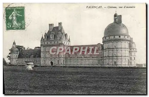 Cartes postales Valencay Chateau vue d&#39ensemble
