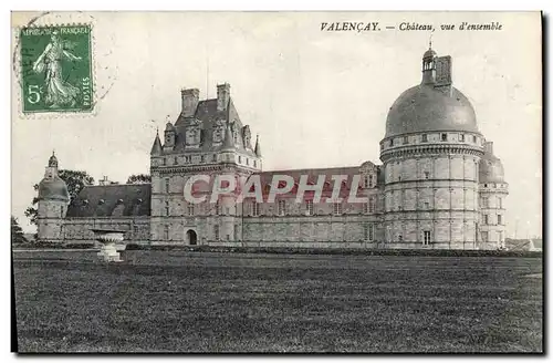 Cartes postales Valencay Chateau vue d'ensemble