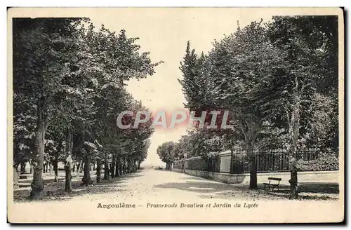 Ansichtskarte AK Angouleme Promenade Beaulieu et Jardin du lycee