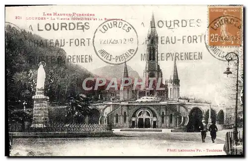 Cartes postales Lourdes La vierge couronnee de la basilique