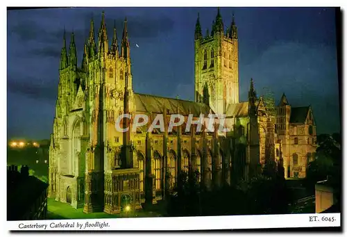 Cartes postales moderne Canterbury Cathedral by floodlight