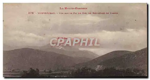 Cartes postales Montrejeau Vue sur la Pic du Gar du boulevard de Lassus