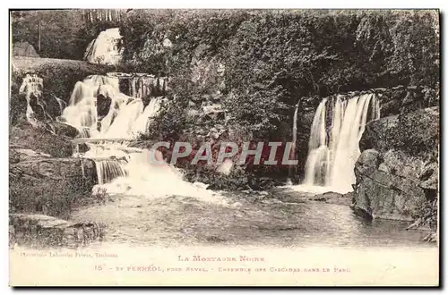 Cartes postales St Ferreol pres Revel Ensemble des cascades dans le parc