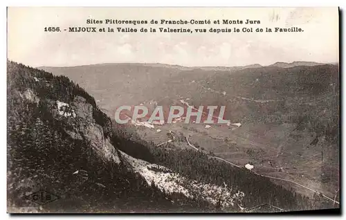Cartes postales Mijoux et la Vallee de la Valserine vus depuis le col de la Faucille