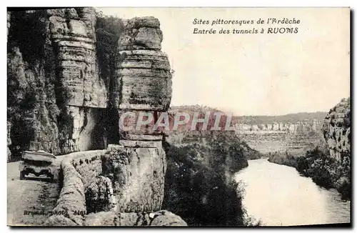 Cartes postales Entree des tunnels a Ruoms