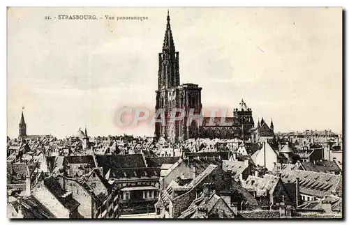 Ansichtskarte AK Strasbourg Vue Panoramique