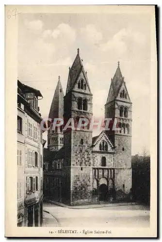 Ansichtskarte AK Selestat Eglise Sainte Foi