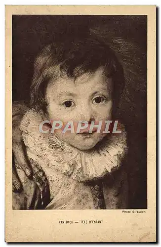 Cartes postales Van Dyck Tete D&#39Enfant